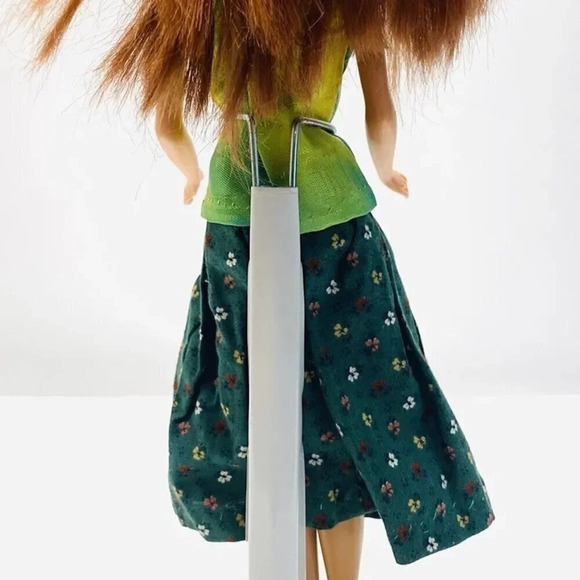 MATTEL BARBIE Doll Blonde Red Hair Blue Eyes Green Top & Skirt Outfit 12" Tall - Picture 4 of 12